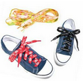 Thickly Knit or Woven Polyester Shoe Laces (3/8" Screen Printed)